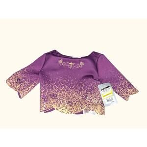 ❤️Disney Princess Purple & Gold Long Sleeve Top Size 3T